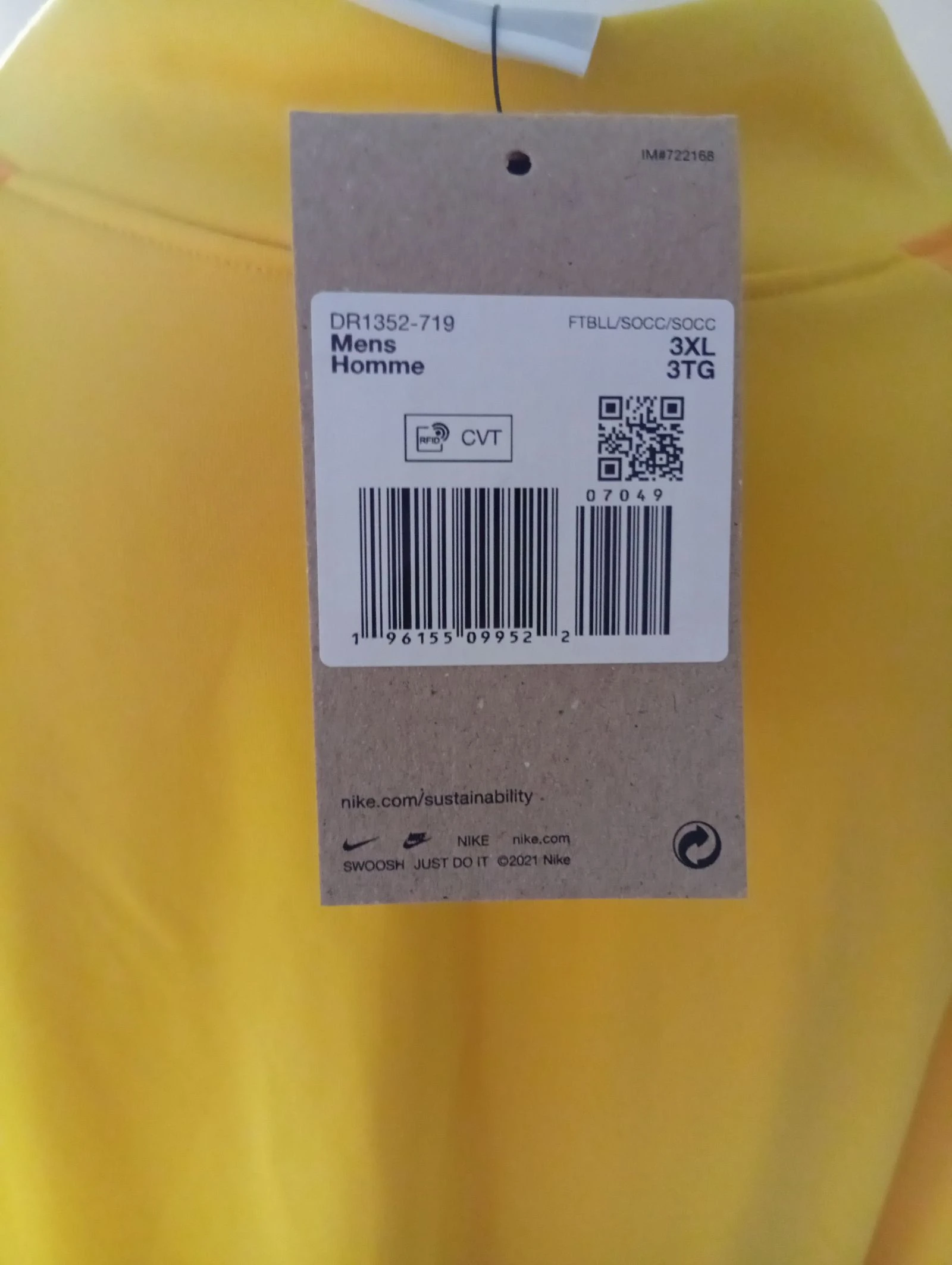 Camisa de futebol Nike ecológica 75% em fibras recicladas – photo 3